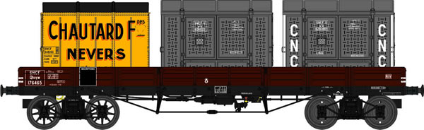 REE Modeles WB-426 - Wagon PLAT TP + Load
